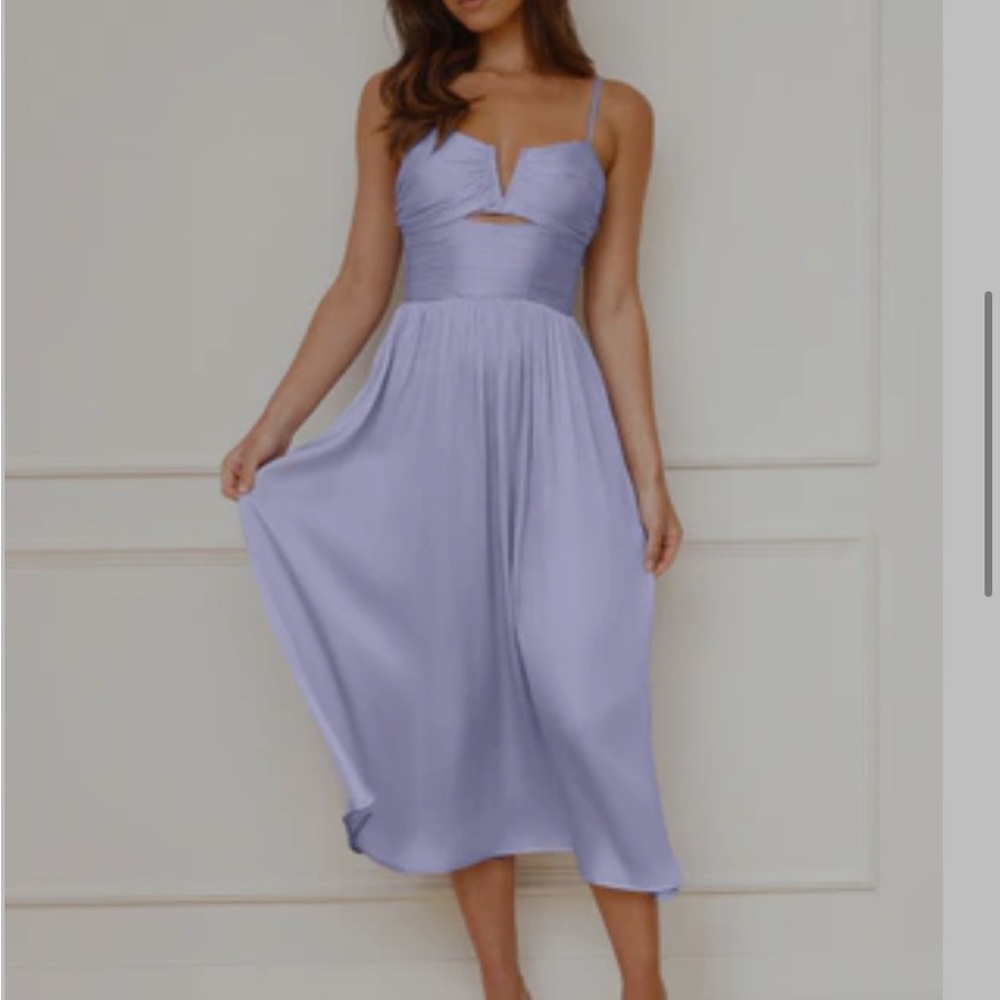 Hello Molly Lavender Midi Dress